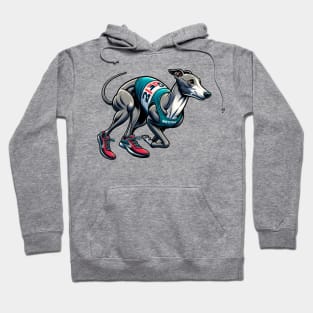 Marathon Master: Greyhound's Race Day Hoodie